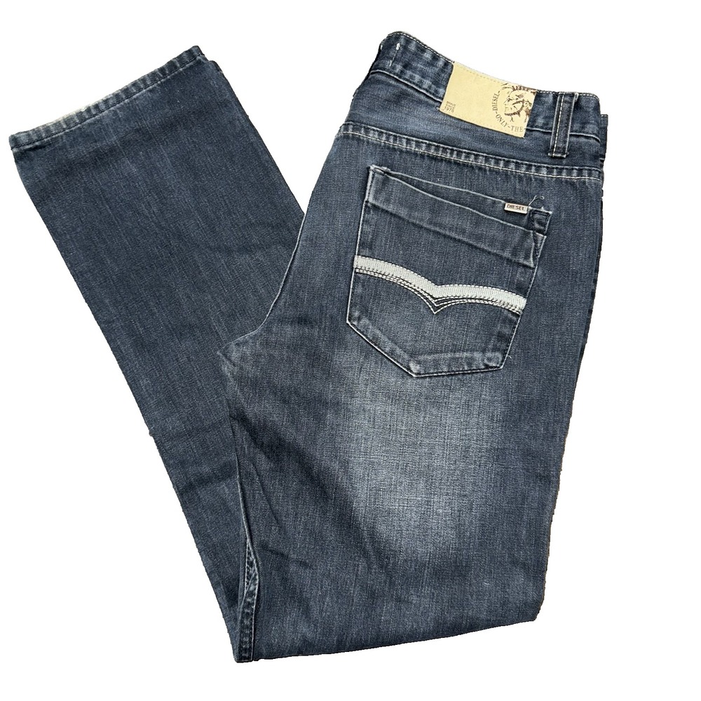 DIESEL Larkee Jeans Men's Size 38x32 Dark Wash Straight Leg Denim